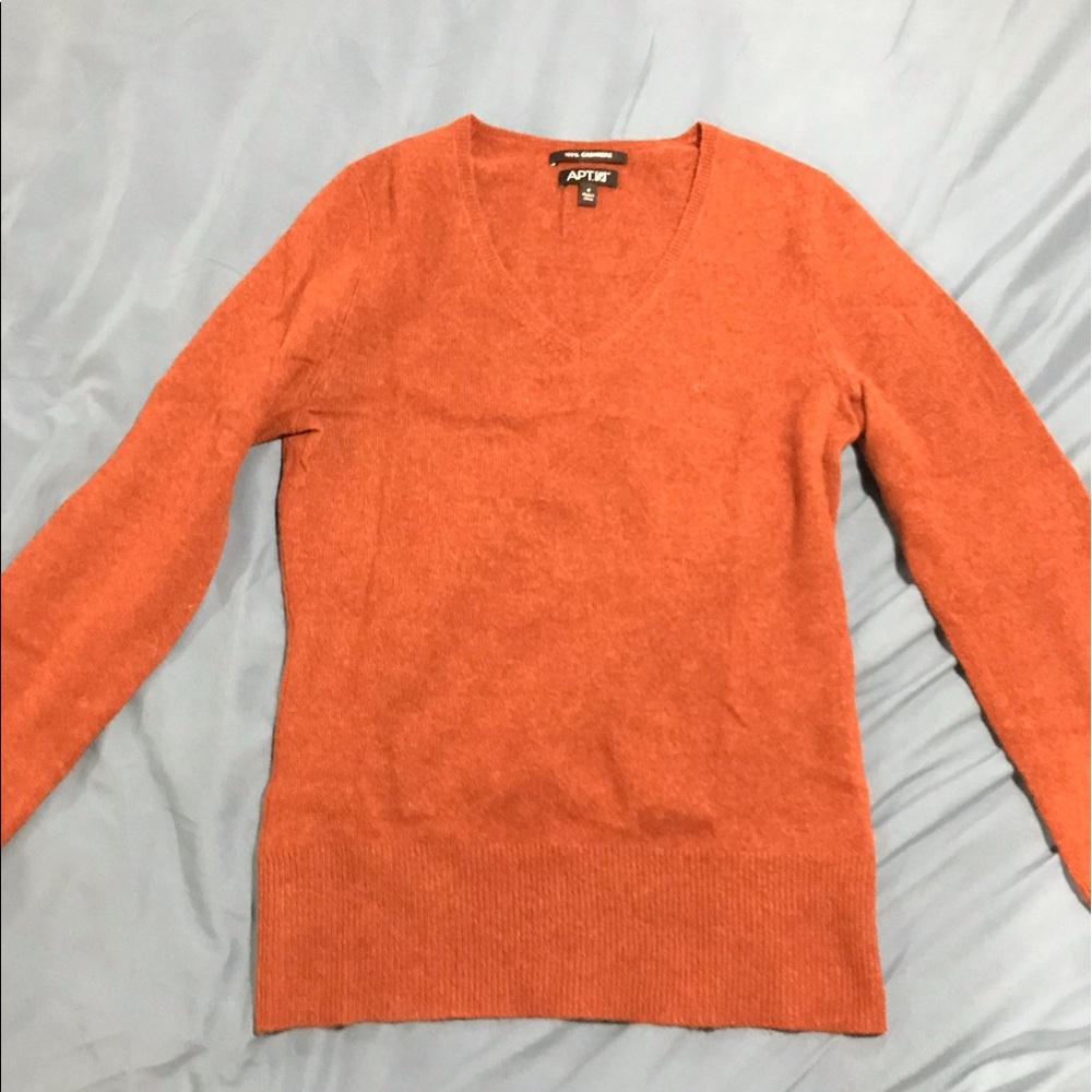 Apt9 orange/brown cardigan